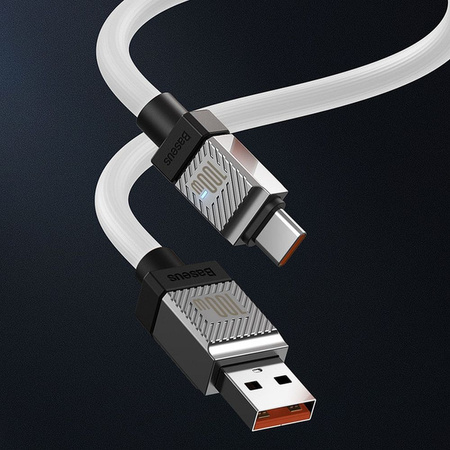 Baseus kabel CoolPlay USB - USB-C 1m 100W biały