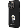 Karl Lagerfeld nakładka do iPhone 14 Pro 6,1" KLHCP14LSMHKNPK czarna HC Silicone Ikonik Metal Pin