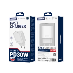 JELLICO wall charger EU53 PD 30W 1xUSB-C White