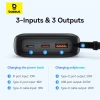 Baseus Qpow Pro+ 10000mAh 22.5W powerbank with built-in USB-C cable and display - black
