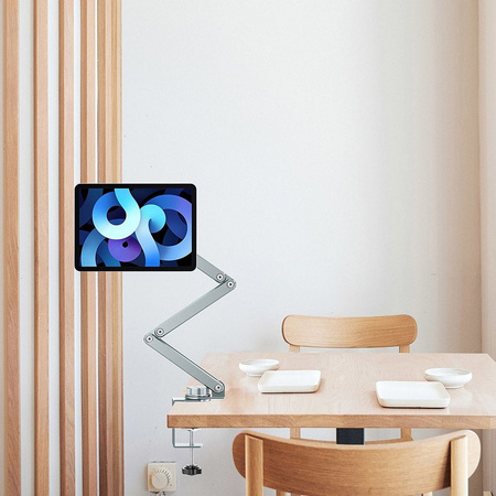WiWU - Regulowana i obracana aluminiowa podstawka/ramię pod tablet ZM001