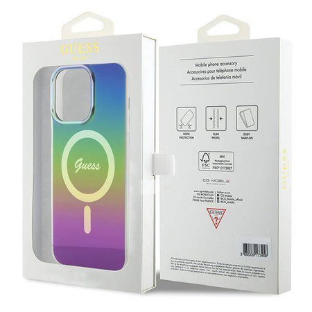 Guess IML Iridescent MagSafe - Etui iPhone 15 Pro Max (kolorowy)