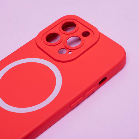 Nakładka Silicon Magsafe do iPhone 14 Pro Max 6,7" czerwona
