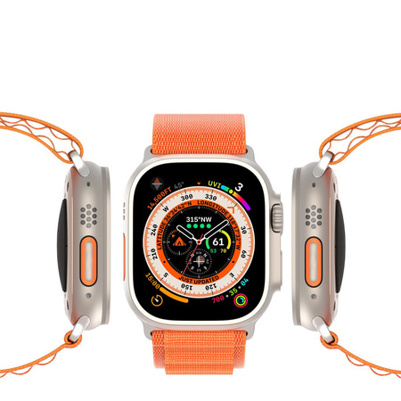 Sport Buckle Strap for Apple Watch 8/7/6/SE/5/4/3/2/1 (41, 40, 38mm) Dux Ducis Strap GS Version - Orange
