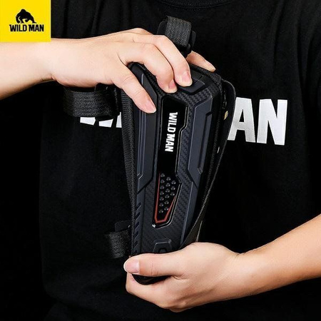 WILDMAN sakwa rowerowa na ramę na zamek 1L (4" - 7") M90 czarna