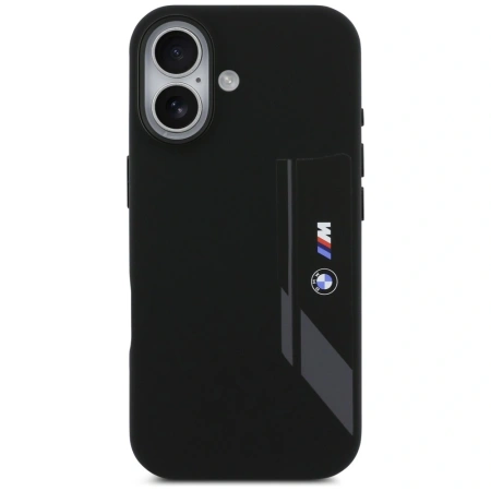 BMW M Silicon Vertical Logo MagSafe Case for iPhone 17 - Black