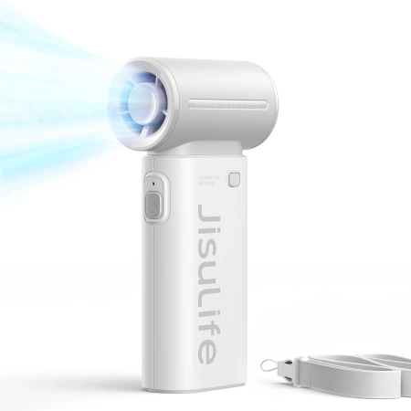 Mini wentylator Jisulife Handheld Fan Life9 5000mAh przenośny wiatraczek USB - szary