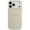 Guess Peony Hot Stamp MagSafe Case for iPhone 17 Pro Max - Beige