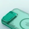 Etui Nillkin Iceblade Prop Magnetic z osłoną na aparat i podstawką na iPhone 16e - zielone