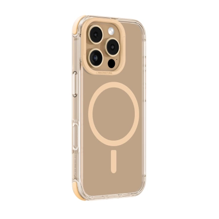 Etui silikonowe AMAZINGTHING Omni Mag Case do iPhone 16 Pro Max - różowe złoto