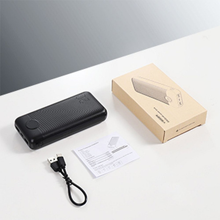 Bateria zewnętrzna (Powerbank) VEGER L20S - 20 000mAh LCD Quick Charge PD 20W biały (VP2039PD  / W2039PD )