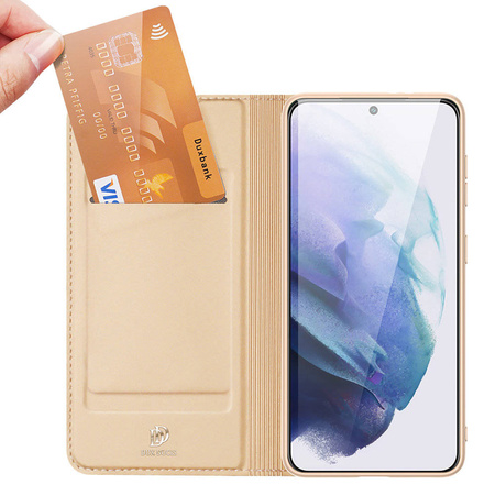 Dux Ducis Skin Pro Bookcase type case for Samsung Galaxy S22+ (S22 Plus) golden
