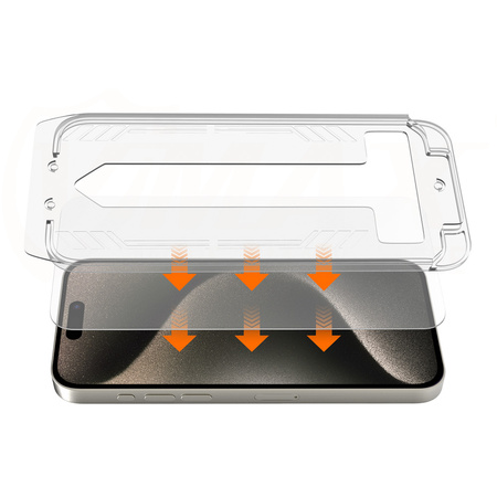 Vmax szkło hartowane easy install  2,5D Normal Glass do iPhone 15 6,1&quot;