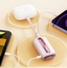 Joyroom Mini-Powerbank 10000 mAh Colourful Series 22,5 W mit 2 integrierten USB-C- und Lightning -Kabeln rosa (JR-L012)
