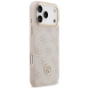 Etui Guess 4G Strass Logo MagSafe na iPhone 17 Pro Max - różowe