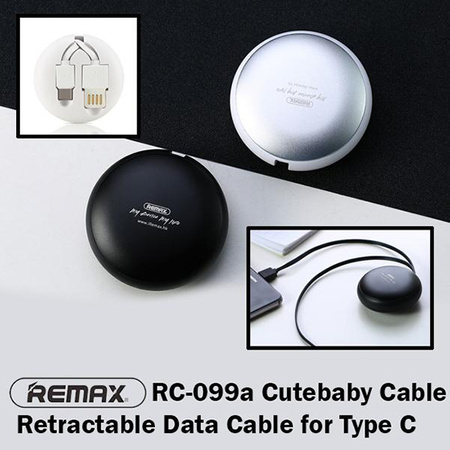 REMAX Kabel Cutebaby RC-099a - USB na Typ C - 1 metr czarny