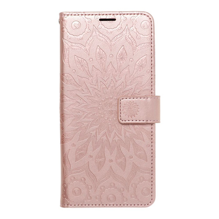 Kabura MEZZO Book do XIAOMI Redmi 12 4G / 12 5G mandala złoty róż
