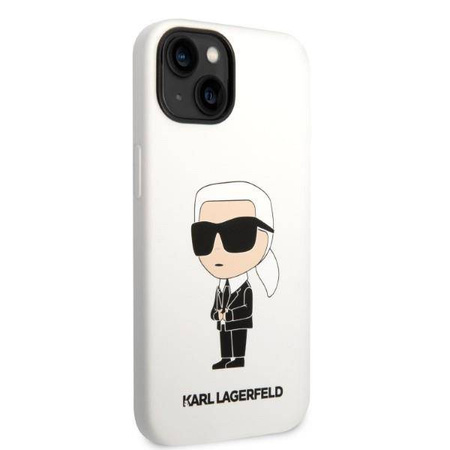 Karl Lagerfeld Silicone NFT Ikonik - Etui iPhone 14 Plus (biały)