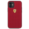 Ferrari FESPEHCP12SRE iPhone 12 mini  5,4" czerwony/red hardcase On Track Perforated