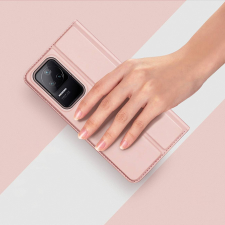 Dux Ducis Skin Pro kabura etui pokrowiec z klapką Xiaomi Poco F4 5G niebieski