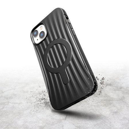 Raptic X-Doria Clutch Case iPhone 14 Plus mit MagSafe Rückseite schwarz