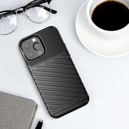 Thunder Case Flexibel Robuste Panzer Handyhülle TPU Schutzhülle für iPhone 13 Pro Max blau