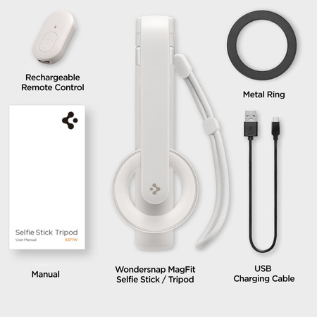 Spigen Selfiestick S571W MagSafe Tripod Bluetooth dune beige AMP07657