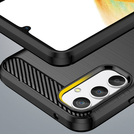 Carbon Case Hülle für Realme 10 Pro flexible Silikon-Carbon-Hülle schwarz