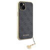 Guess 4G Charms Collection Hülle für iPhone 15 Plus – Grau