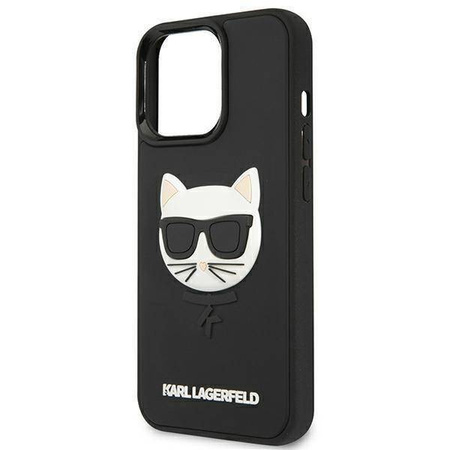 Karl Lagerfeld KLHCP13LCH3DBK 13 Pro / 13 6,1 "schwarz / schwarzes Hardcase 3D Rubber Choupette
