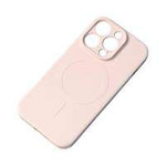 MagSafe compatible silicone case for iPhone 15 Plus Silicone Case - Cream
