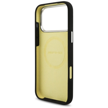 AMG Silikon-Hülle im Oversize-Rhombus-Design mit MagSafe-Funktion für iPhone 17 Pro Max – Schwarz