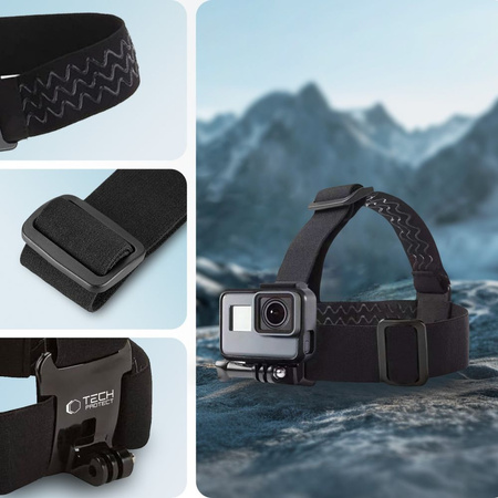 TECH-PROTECT HEAD MOUNT GOPRO/DJI BLACK GA100