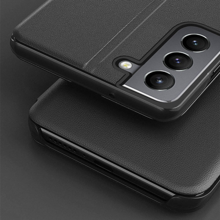Eco Leather View Case elegancki futerał etui z klapką i funkcją podstawki Samsung Galaxy S22+ (S22 Plus) czerwony