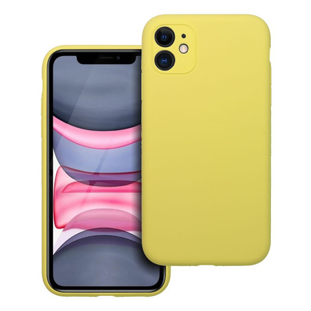 Futerał SILICONE 2mm do IPHONE 11 żółty
