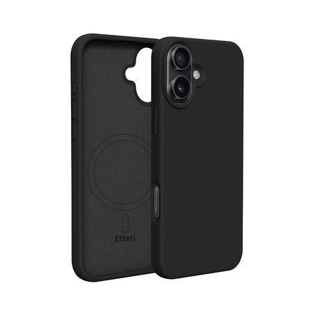 Nakładka Etteri Silicone Mag case do iPhone 17 czarna