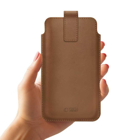 TECH-PROTECT SM65 UNIVERSAL PHONE POUCH 6.0-6.9 INCH BROWN