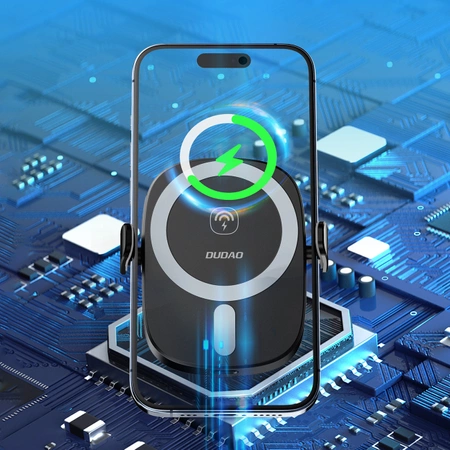 Dudao FW11 car phone holder with 15W inductive charger for air vent / cockpit - black