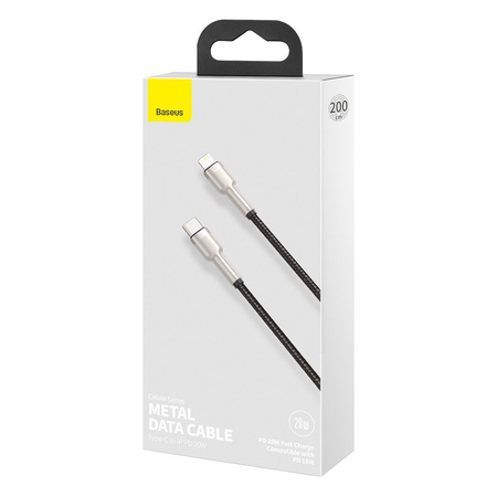 Baseus Cafule Series Metal Data Cable Type-C to iP PD 20W 2m Black