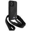 Original Handyhülle IPHONE 16 PLUS BMW Hardcase M Edition Carbon Stripe & Strap (BMHCP16M23PSCCK) schwarz