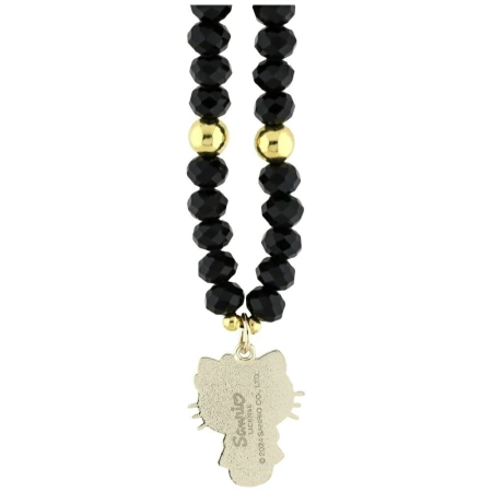 Zawieszka na telefon Hello Kitty Pearls and Beads Kitty Charm - czarna