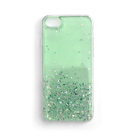 Wozinsky Star Glitter błyszczące etui pokrowiec z brokatem Samsung Galaxy A72 4G zielony