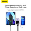 Baseus Qpow power bank 10000mAh wbudowany kabel Lightning 20W Quick Charge SCP AFC FCP fioletowy (PPQD020005)