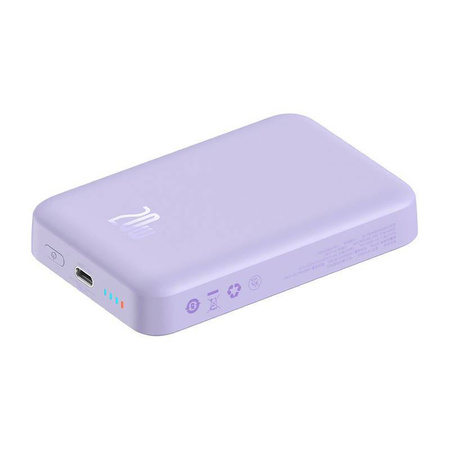Powerbank Baseus Magnetic Mini 10000mAh 20W (fioletowy)