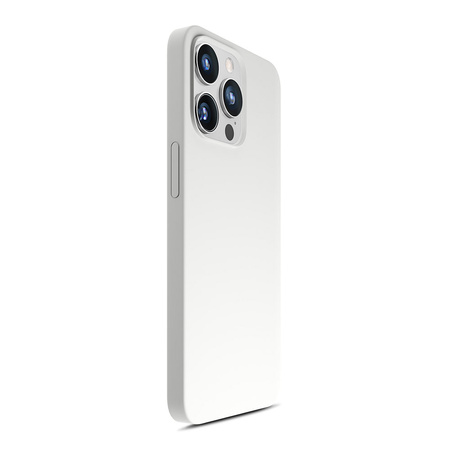 Apple iPhone 15 Pro - 3mk Hardy Silikon MagCase Silber-Weiß