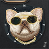 Etui Nimmy Glasses Cool Dog MagSafe do    iPhone 16 Pro Max czarny