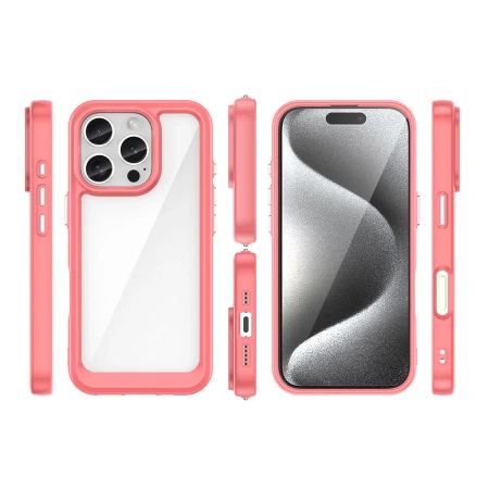 Outer Space Case with Gel Frame for iPhone 16 Pro Max - Red
