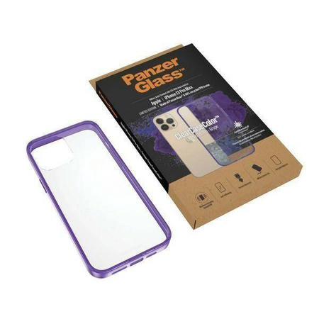 Schutzhülle IPHONE 13 PRO MAX PanzerGlass ClearCase Antibacterial Military (0342) Grade Grape