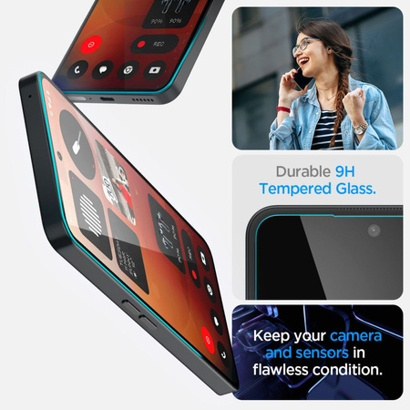 SZKŁO HARTOWANE SPIGEN GLAS.TR ”EZ FIT” NOTHING PHONE 3A / 3A PRO CLEAR