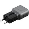Ładowarka sieciowa Energea TravelGo      Adapter 45 2xUSB-C 45W grafitowo-czarny